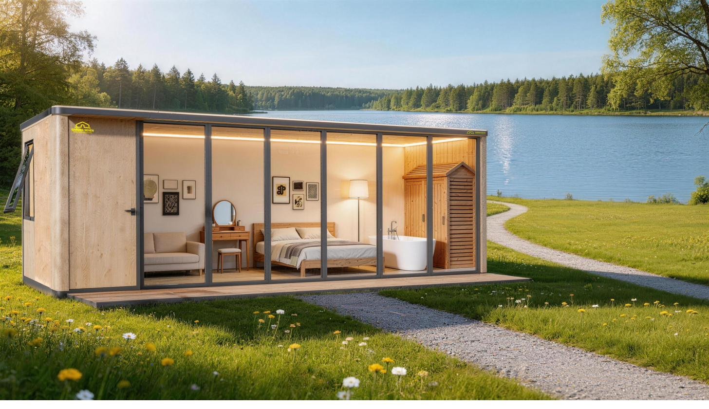 Garden Seven studio with integrated bathroom